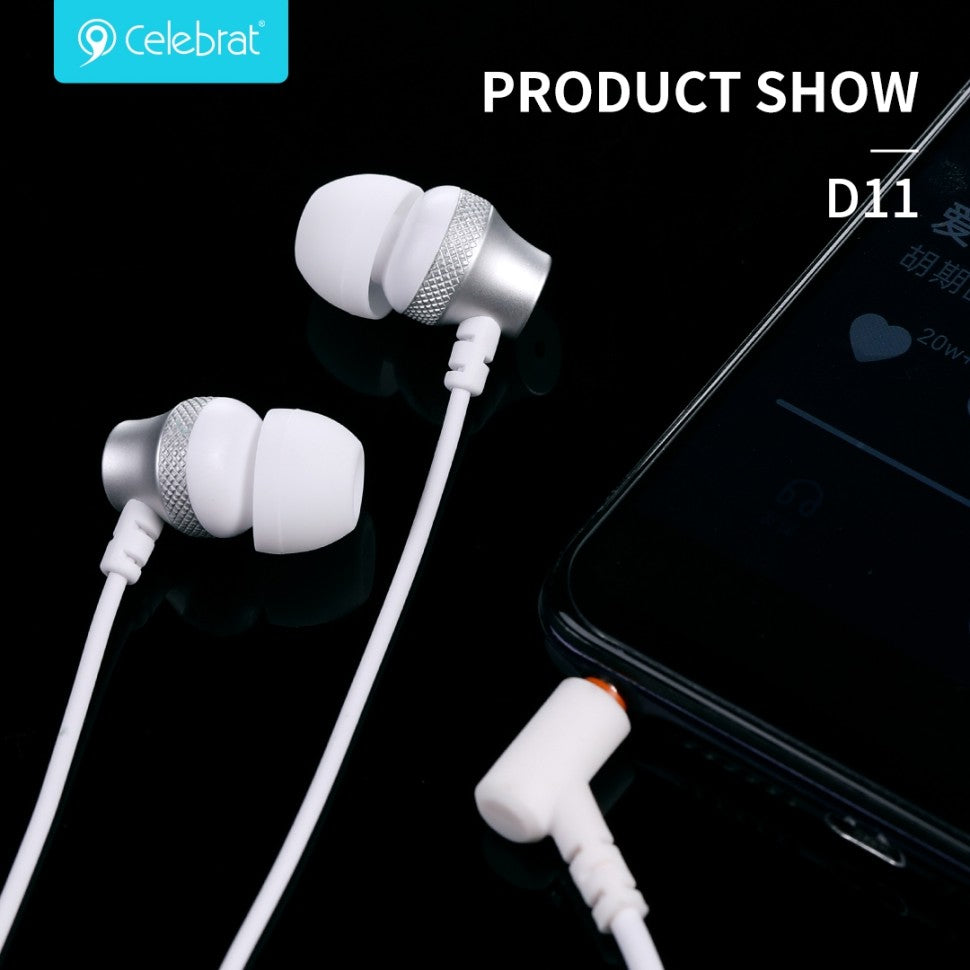 PhoneBits Smart Stereo Bass Music Earphones with Mic, In Ear Wired AUX Handsfree, Noise Isolating Wired Earphones