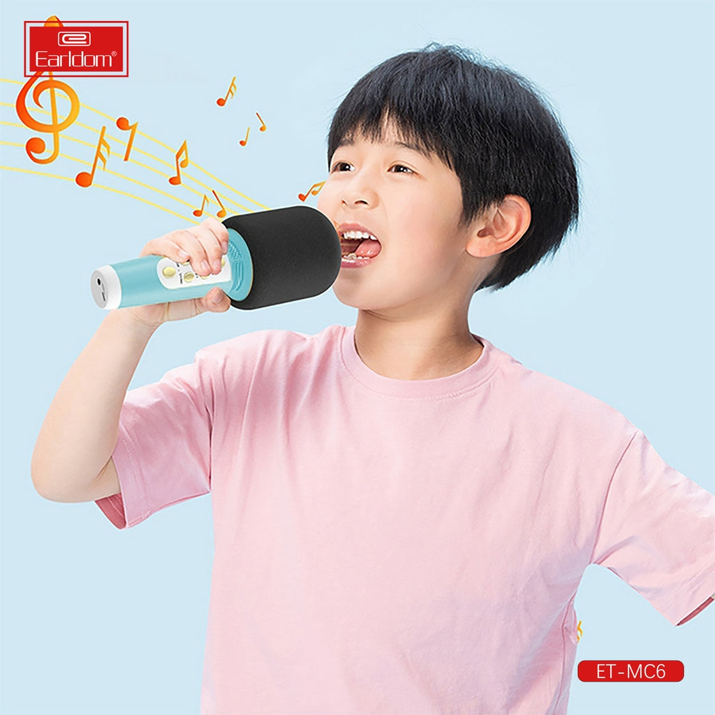 Earldom Bluetooth Singing Mic, Wireless Multi-functional Mic, Portable Handheld Mic