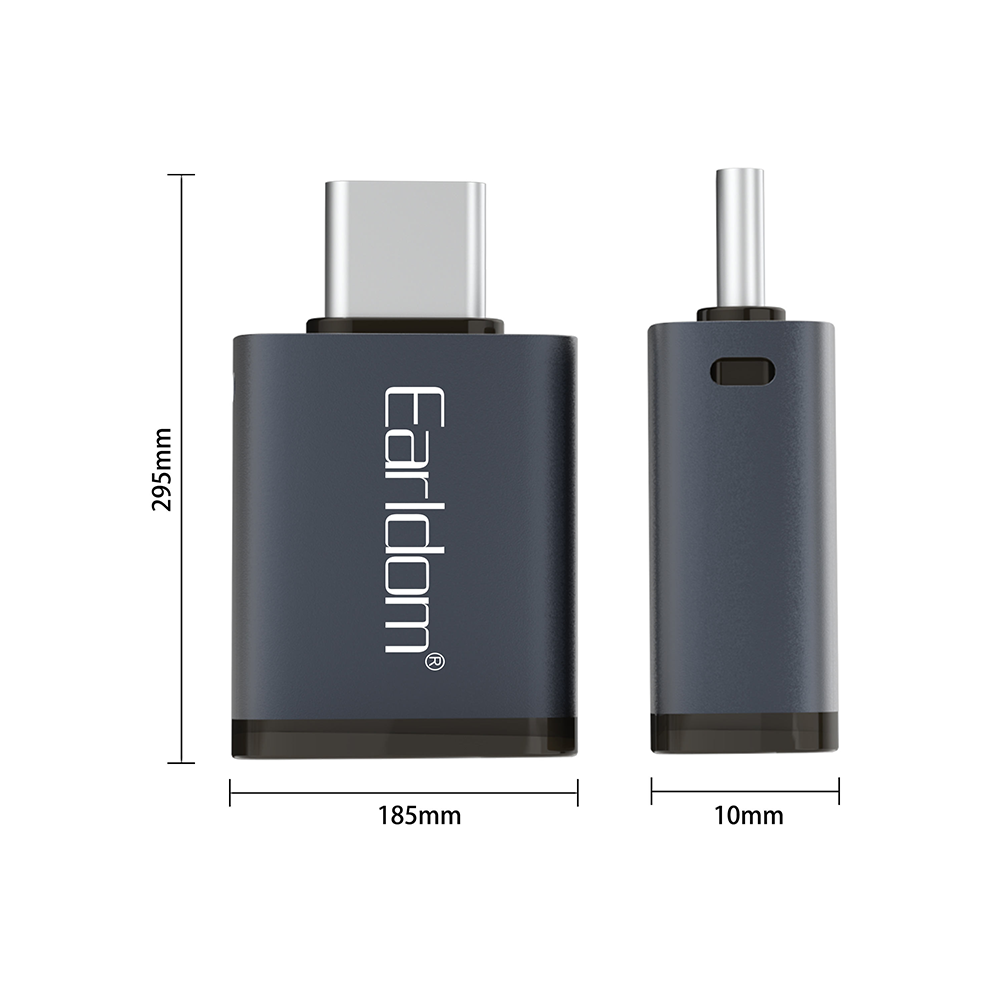 Earldom OTG Adapter USB to Type C, USB to USB C Adapter, Type C Female to A Male Charger Converter