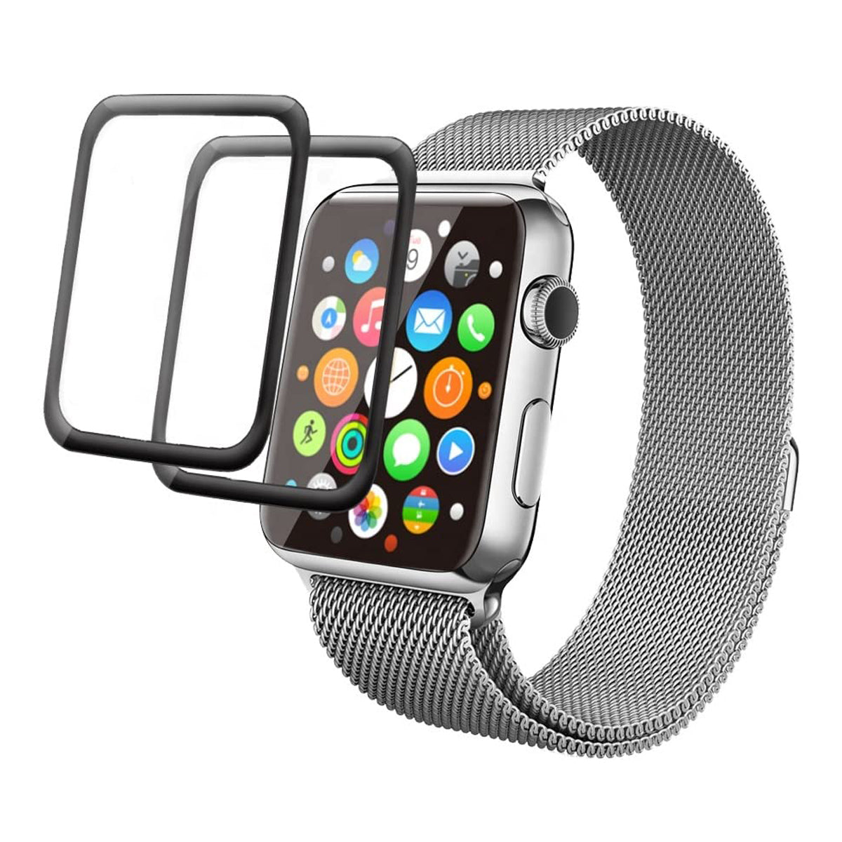 Tempered Glass Compatible with iWatch 44mm, Hard Protective Face Cover for iWatch 44mm