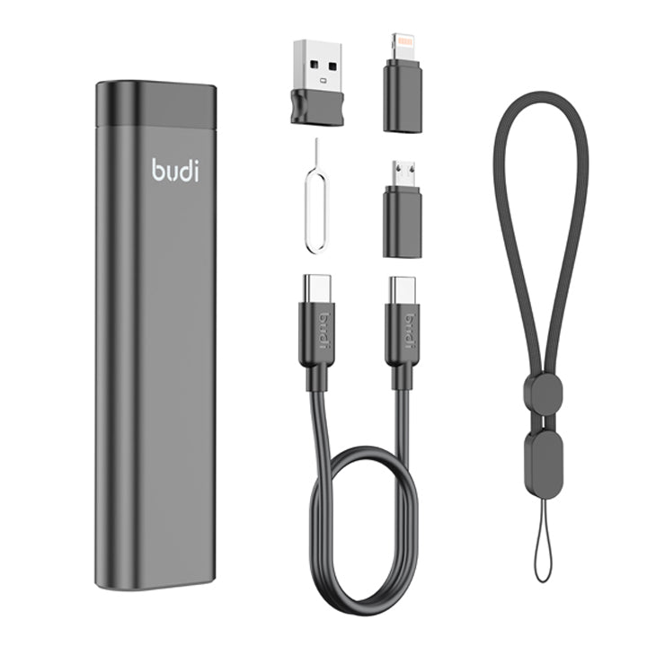 Multi functional Storage Stick, Cable Kit & Phone Cradle for Travel, Keychain Cable Kit for Android Phones