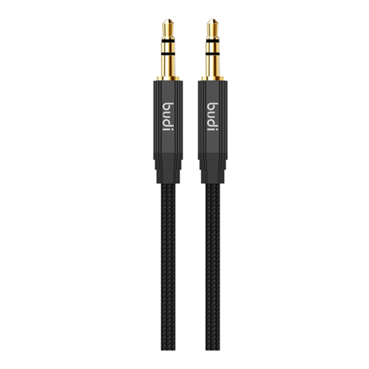 Budi Aux to Aux Cable for Mobile Phone, Fast Charging 3.5mm to 3.5mm Aux Cable, Aux to Aux Audio Cable, Male to Male 3.5mm Audio Jack, Aux Cord for Speakers, Smartphone, Headphones & More