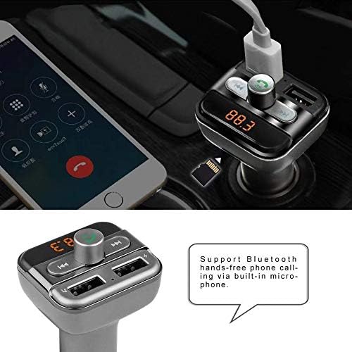 Earldom Bluetooth Car Charger, Phone Charger Car FM Transmitter