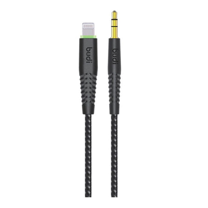 Budi Aux Cable for iPhone, Lightning to Aux Audio Cable, Fast Charging Aux to iPhone Cable, Lightning to 3.5mm Audio Jack, Aux Cord for iOS, iPod, iPad