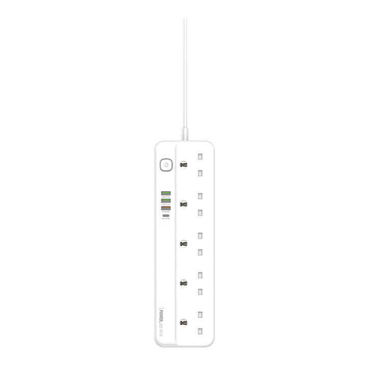 Extension Cord with Multiple Outlets, Extension Socket with USB Ports, Extension Socket