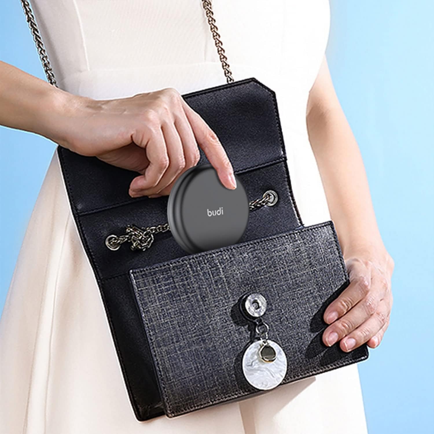Budi 12 in 1 Multi Functional Box with 15W Wireless Charger, Foldable Charge Station Multiple Devices