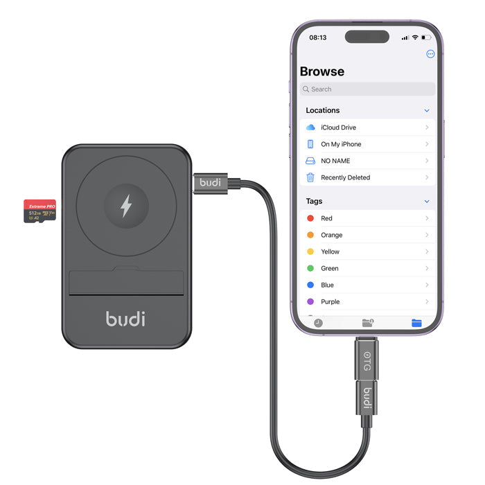 Budi MagSafe 15W Wireless Charger, 14 in 1 Multifunctional Box, 3 in 1 Wireless Charger