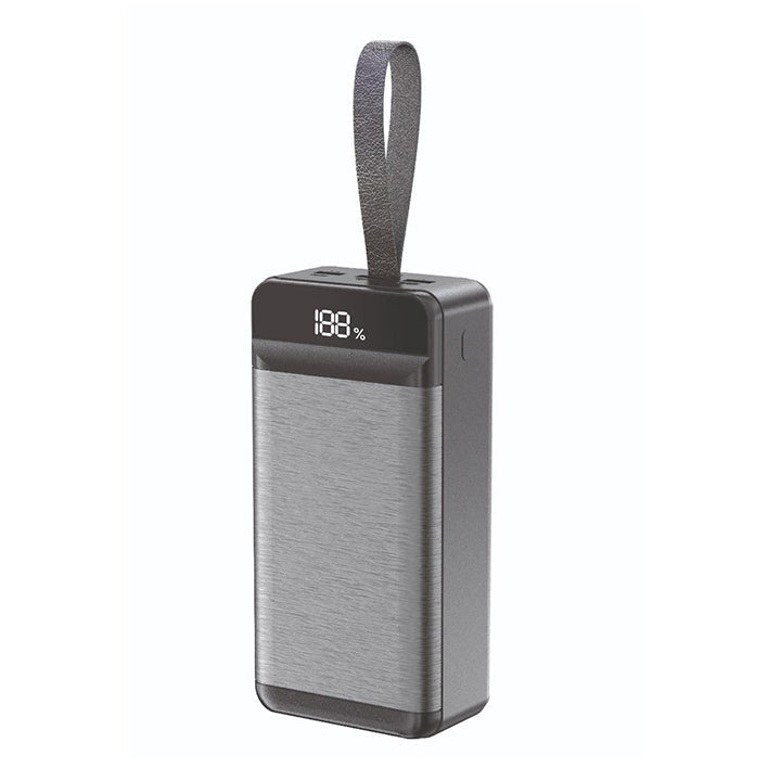 PhoneBits Portable Power Bank 50000mAh, Portable Charger Power Bank with LED Power Display & Holding Strap, Fast Charging Power Bank with Multi USB Ports Micro/Type-C/Lightning/3 USB-A for Smartphone/iPhone