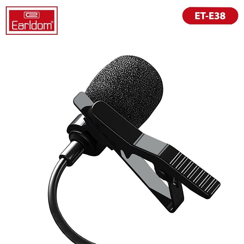 Earldom Mini Portable Microphone with 3.5 mm Jack, Wired Condenser Microphone, Conference Mini Microphone