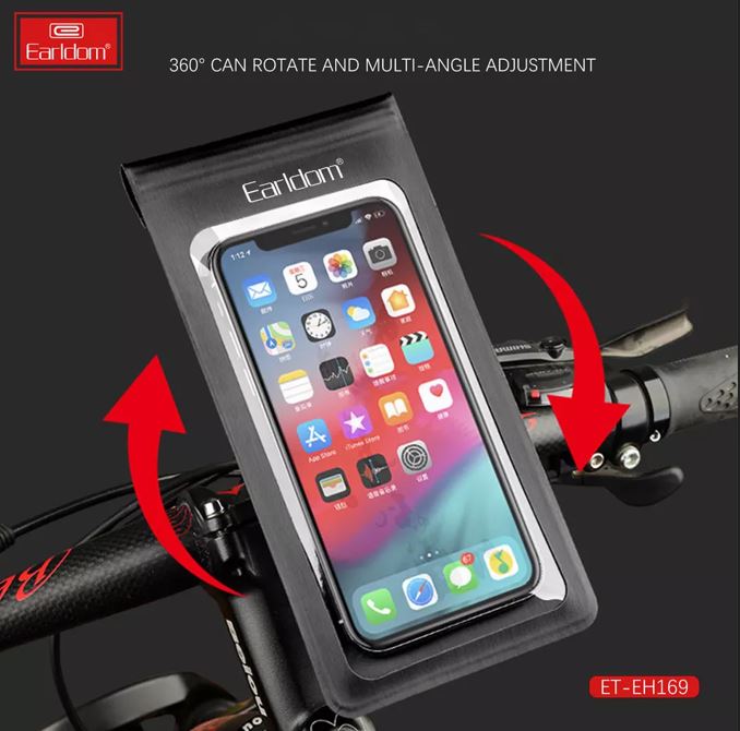 Earldom Bike Phone Holder, Waterproof Phone Mount for Bicycle