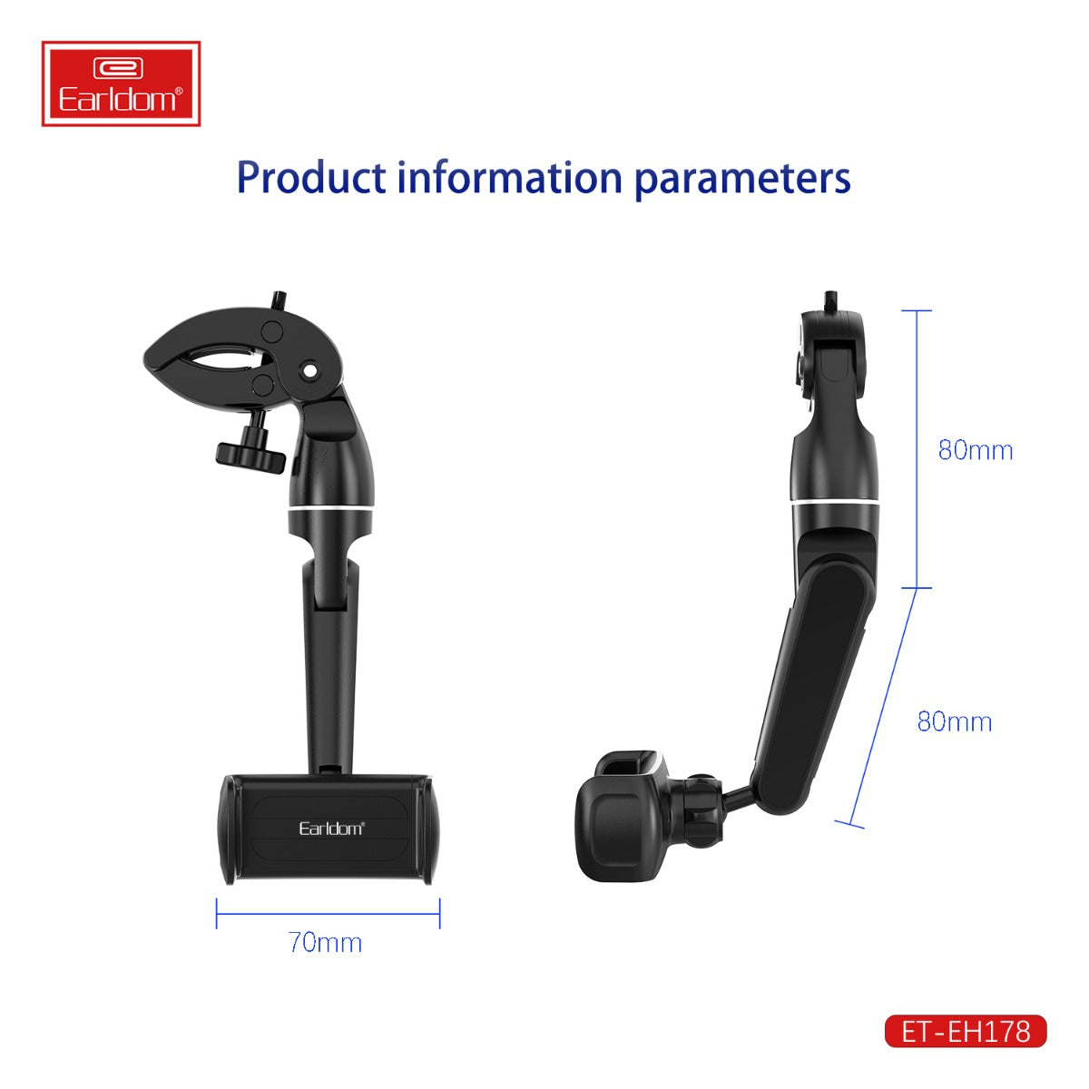 Earldom Car Rear View Mirror Phone Holder, Car Phone Holder Rear View Mirror Mount