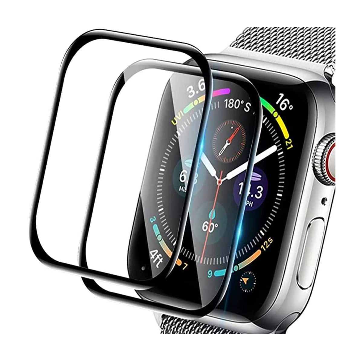 Tempered Glass Compatible with iWatch 41mm, Hard Protective Face Cover for iWatch 41mm