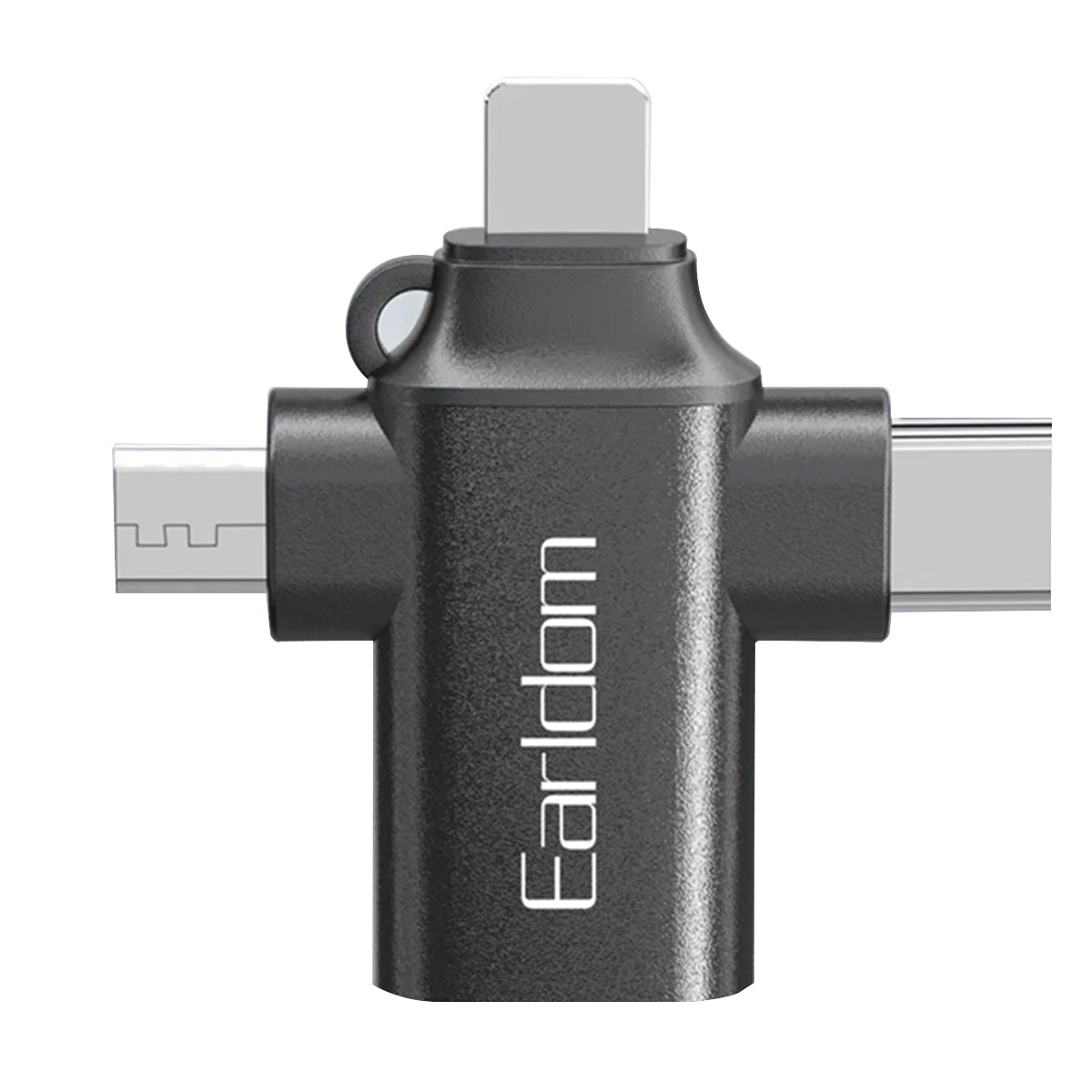 Earldom 3 in 1 Converter USB 3.0 OTG to Micro USB C Lightning, 3 in 1 OTG Adapterfor Data Transmission
