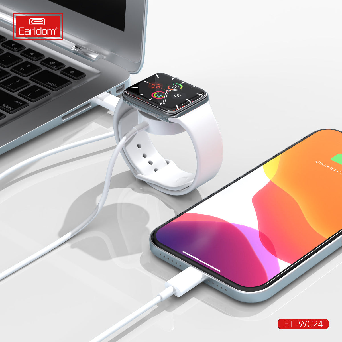 2 in 1 Magnetic Wireless Charger, 2 in 1 Charging Dock, Lightning Charger