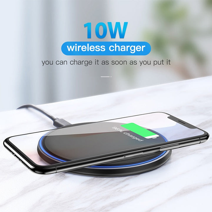 PhoneBits Wireless Fast Charging Pad, Wireless Charger Portable, Wireless Charger 10W