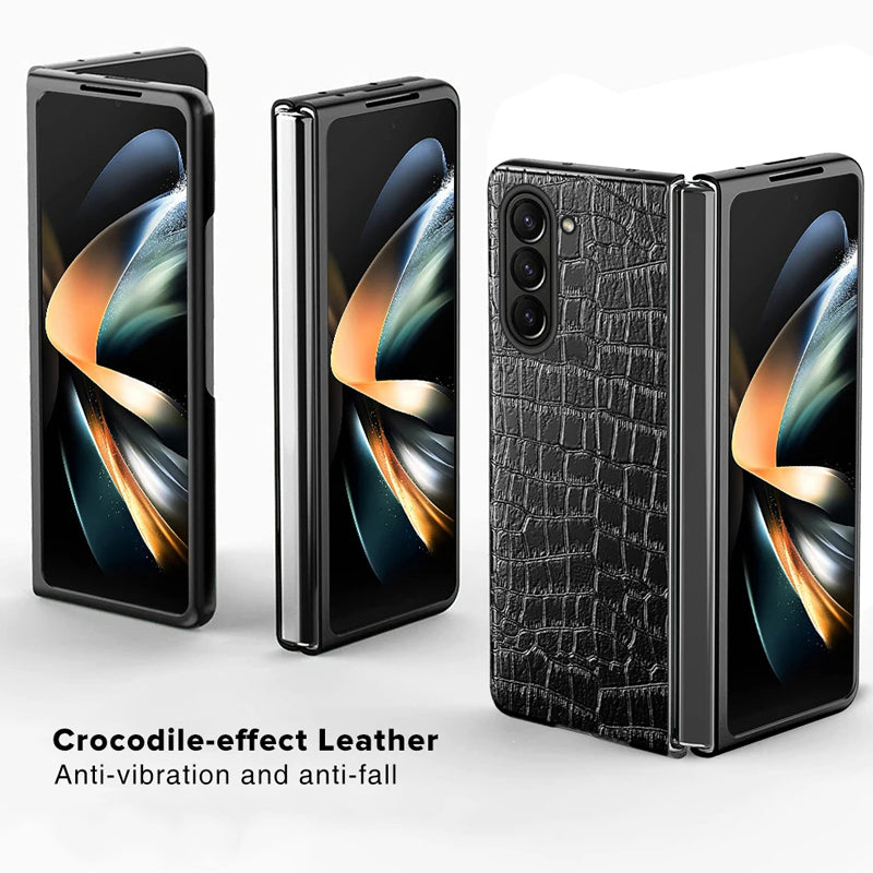 Crocodile Pattern Soft Leather Anti-knock Cover for Samsung Galaxy Z Series