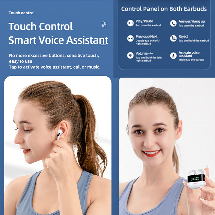 Remax Smart True Wireless Bluetooth In-Ear-Ohrhörer mit Digitalanzeige und eingebautem Mikrofon