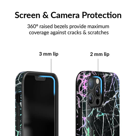 PhoneBits Ultra Slim Marble Design Soft Silicone iPhone Case with Chromed Camera Edge & TPU Corners, Protective Shockproof Phone Case Compatible with iPhone, Mobile Phone Soft Case for iPhone, Back iPhone Case Cover