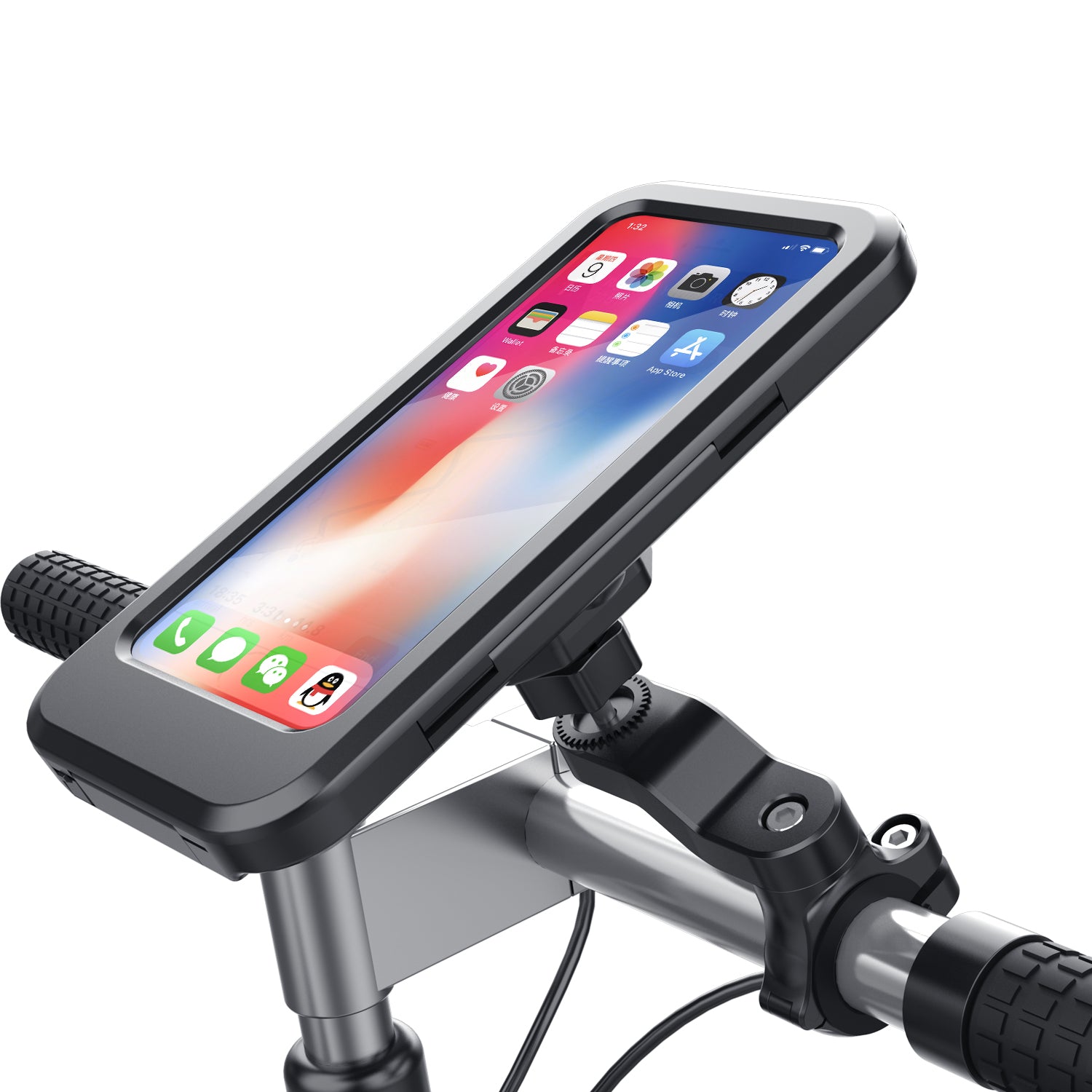 PhoneBits Fahrrad-Telefonhalter wasserdicht, Mountainbike-Telefonhalter wasserdicht