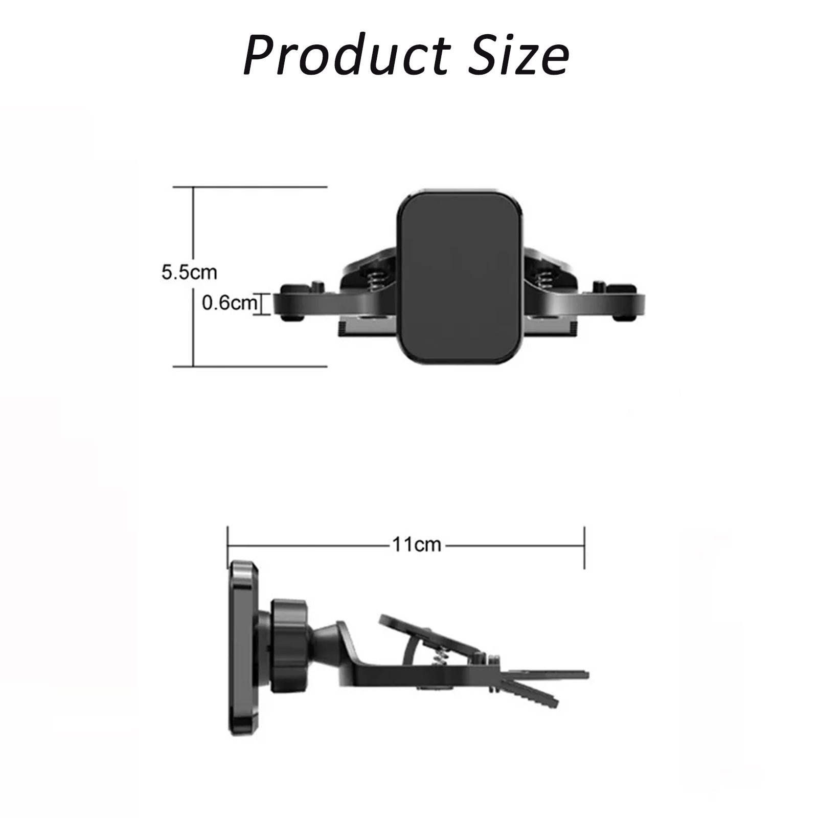 PhoneBits Autotelefoonhouder CD-sleuf Magneetbevestiging, CD-telefoonhouder voor in de auto