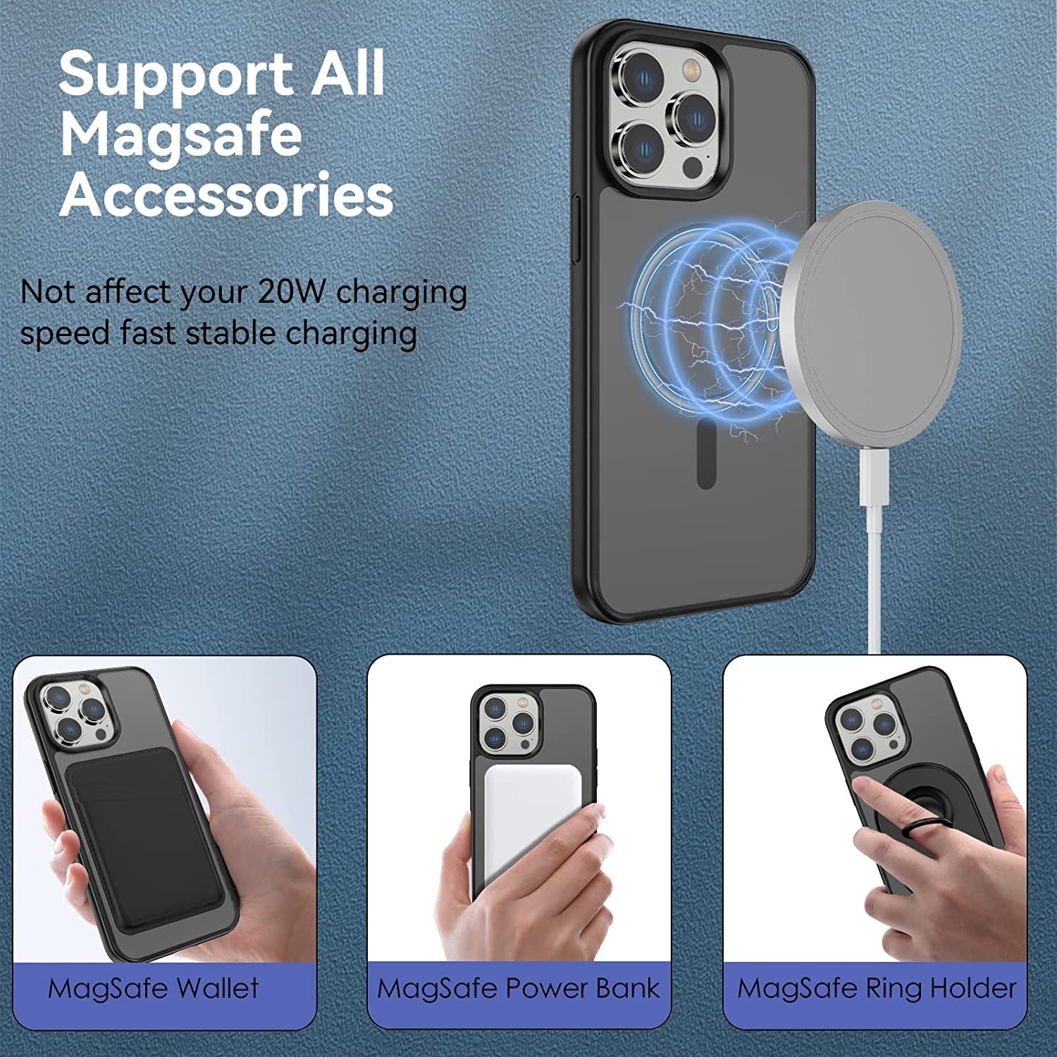 Magsafe Magnetic PC Phone Case For iPhone