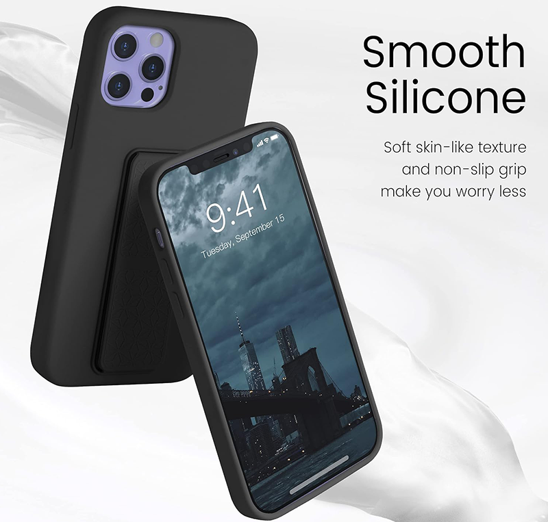 TPU Silicone Rear Case With Built-in KickStand