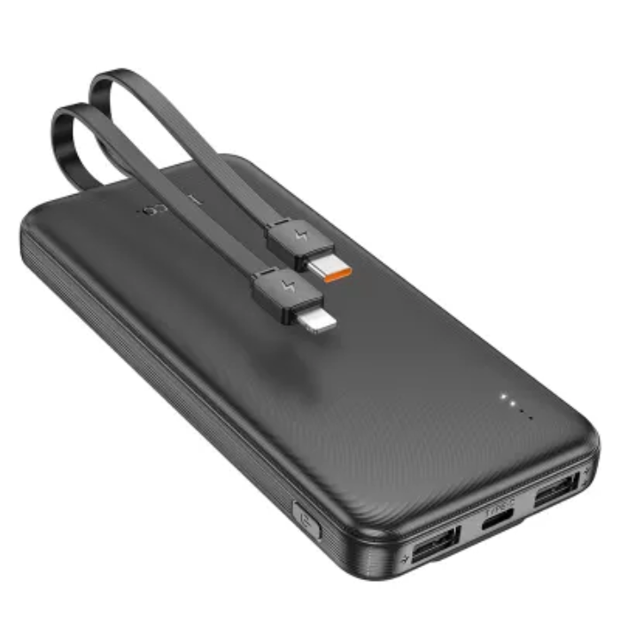 Hoco power bank with cable(10000mAh)