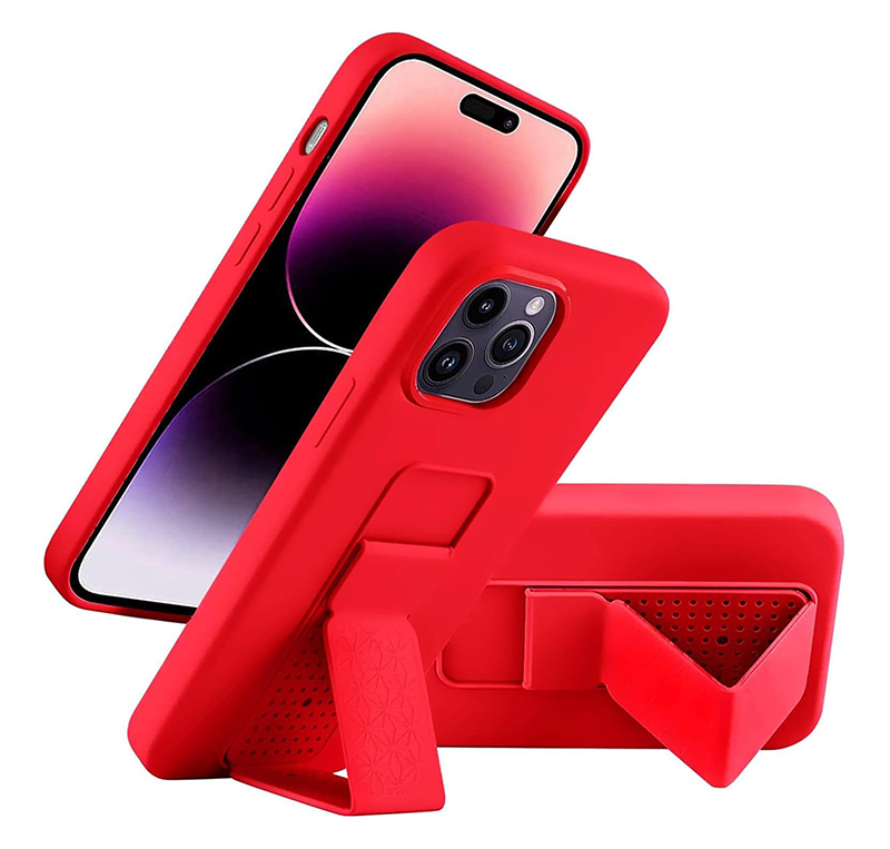 TPU Silicone Rear Case With Built-in KickStand