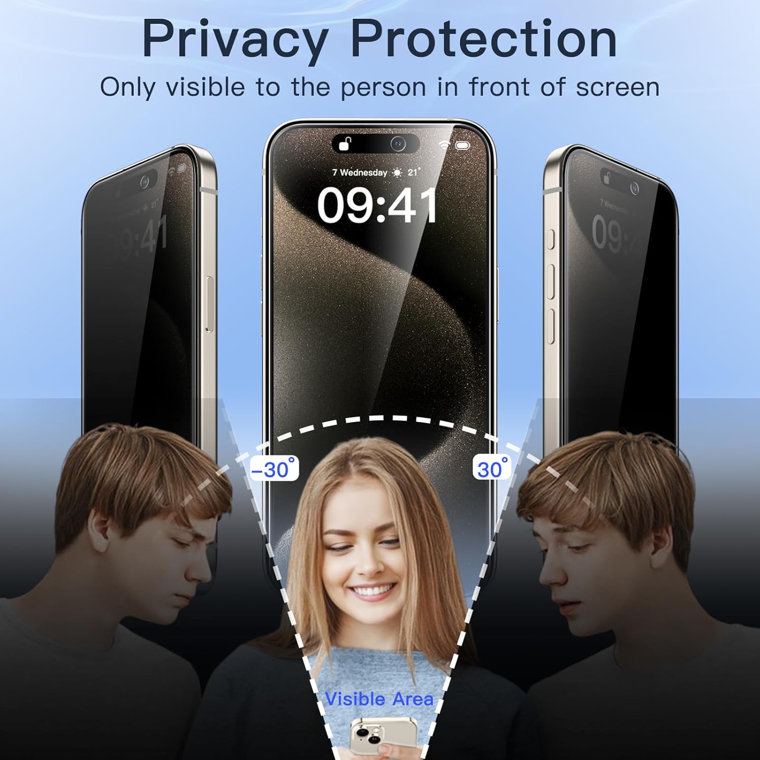 PhoneBits HD Privacy Tempered Glass