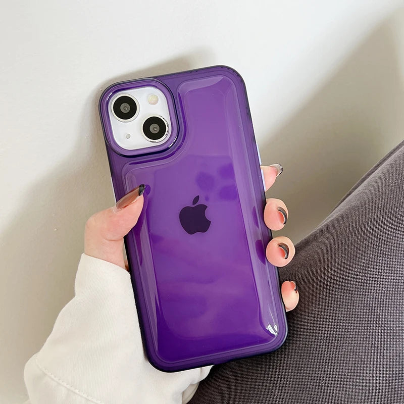 Stylish Soft Silicone Airbag Shockproof Back Case for iPhone