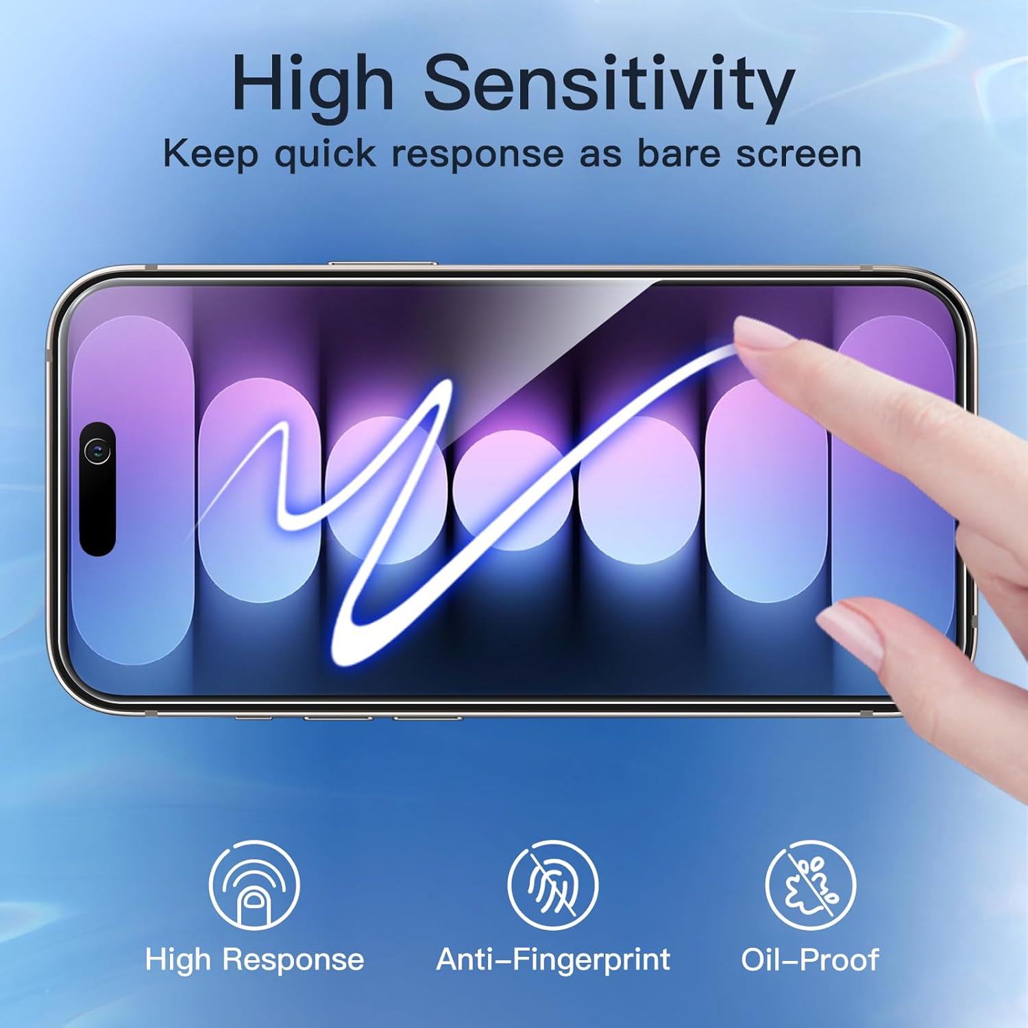 PhoneBits HD Tempered Glass for iPhone 14 Series