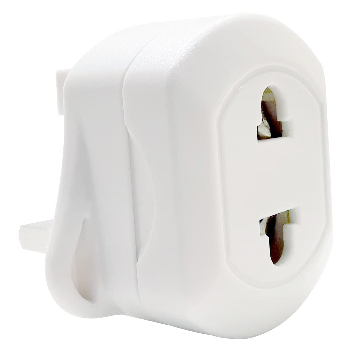 PhoneBits 2 Pin to UK 3 Pin Travel Adapter, Travel Plug Converter