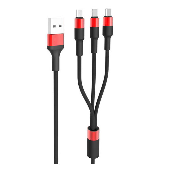 USB-A-auf-Multi-Ladekabel, 3-in-1-Ladekabel 