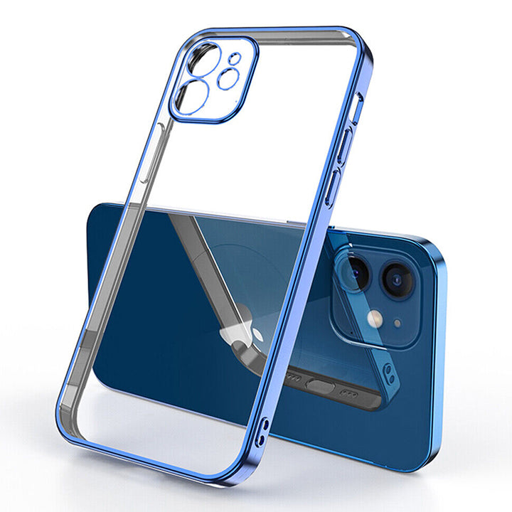 Smart Fashionable Electroplating Transparent Case for iPhone