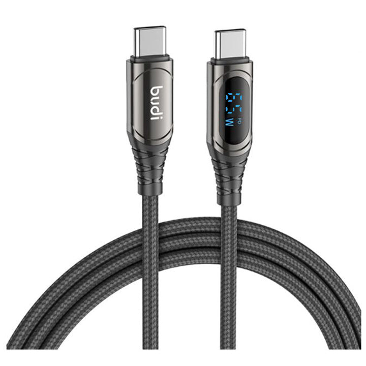 PD 65W USB C to USB C Cable, Fast Charging USB C Cable with LED Display