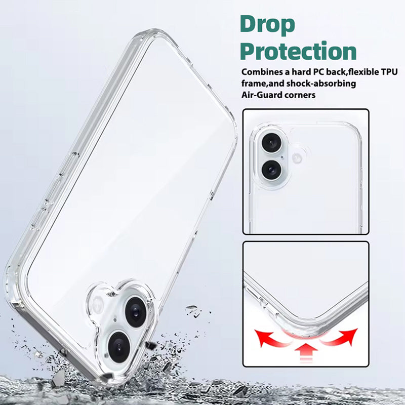 Budi Clear Airbag Design PC+TPU  Protective Case For iPhone