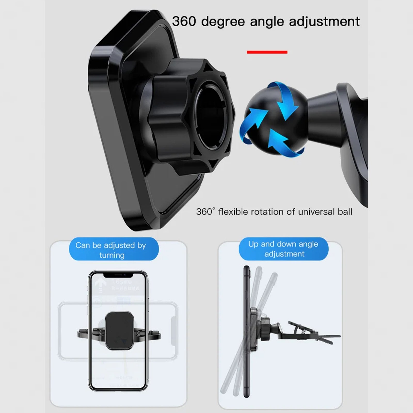 PhoneBits Autotelefoonhouder CD-sleuf Magneetbevestiging, CD-telefoonhouder voor in de auto