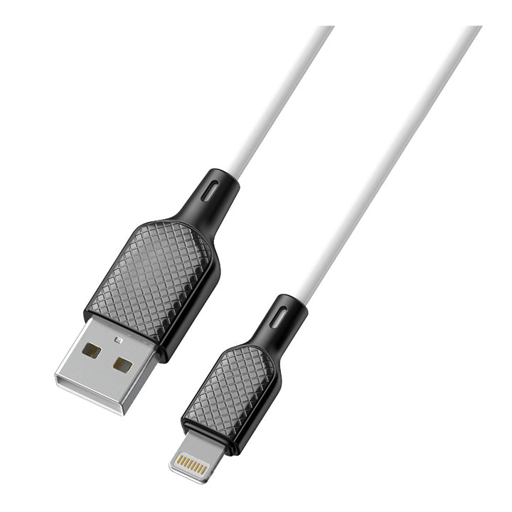 USB A naar Lightning-datakabel, siliconenkabel voor iPhone