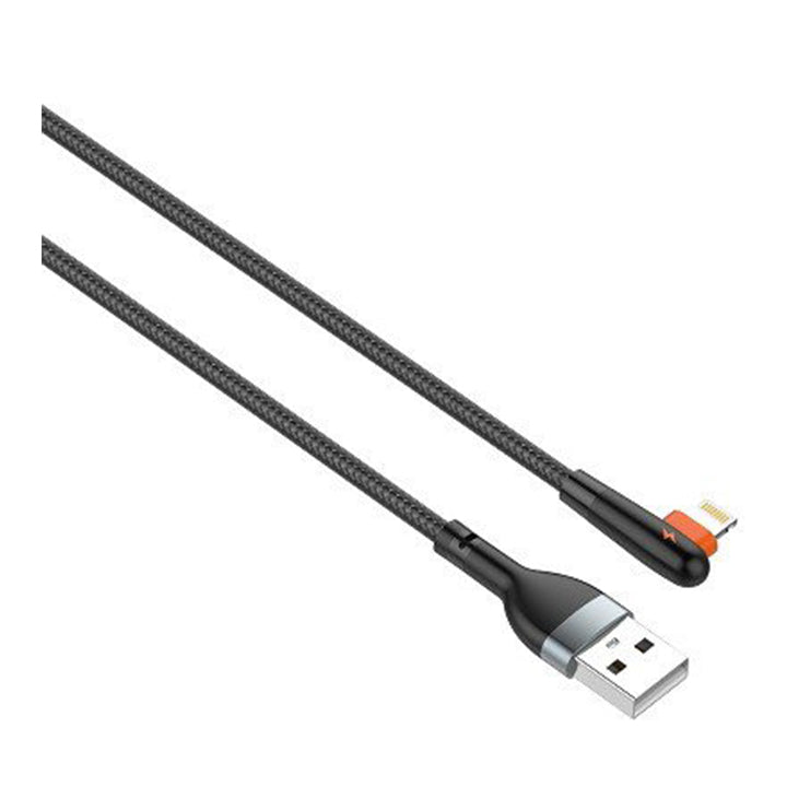 90-Grad-Lightning-Kabel, rechtwinkliges schnelles iPhone-Ladekabel, Winkel-USB-A-auf-Lightning-iPhone-Ladegerät