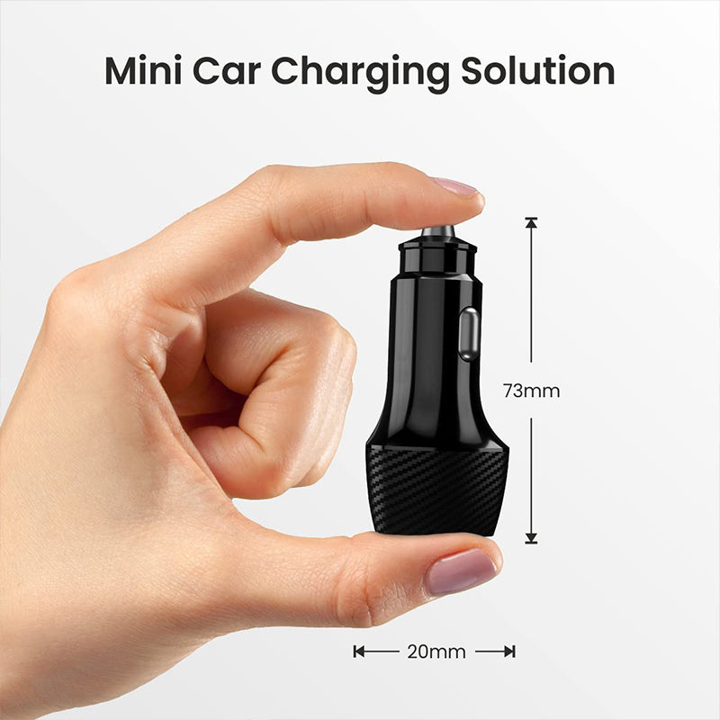 38W USB-A And C QC. In Car Charger