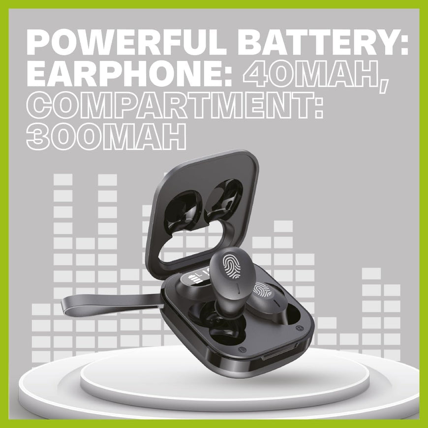 PhoneBits Wireless Stereo Earbuds with Digital Display