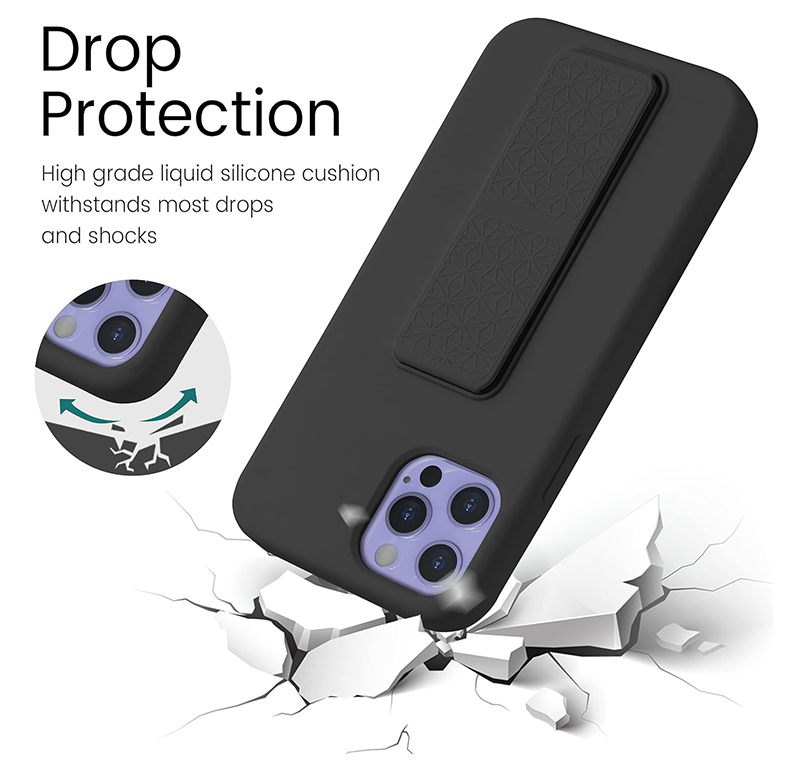 TPU Silicone Rear Case With Built-in KickStand