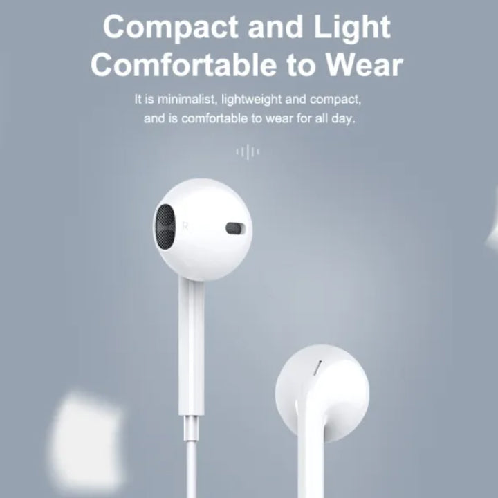 Budi Type C Earphones with Mic, Type C Headphones