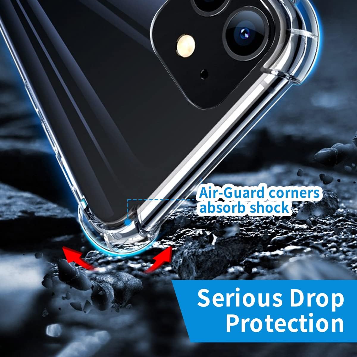 Clear Anti-Shock Armour Cases For iPhone