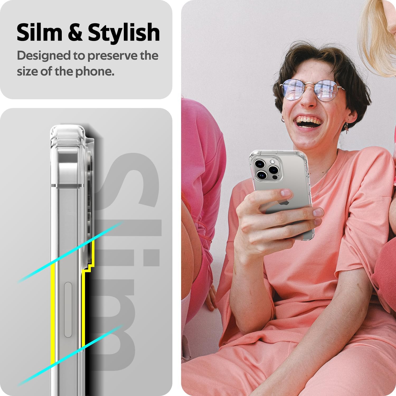 Ultra-Slim Transparent Soft Silicone Gel Phone Case for iPhone