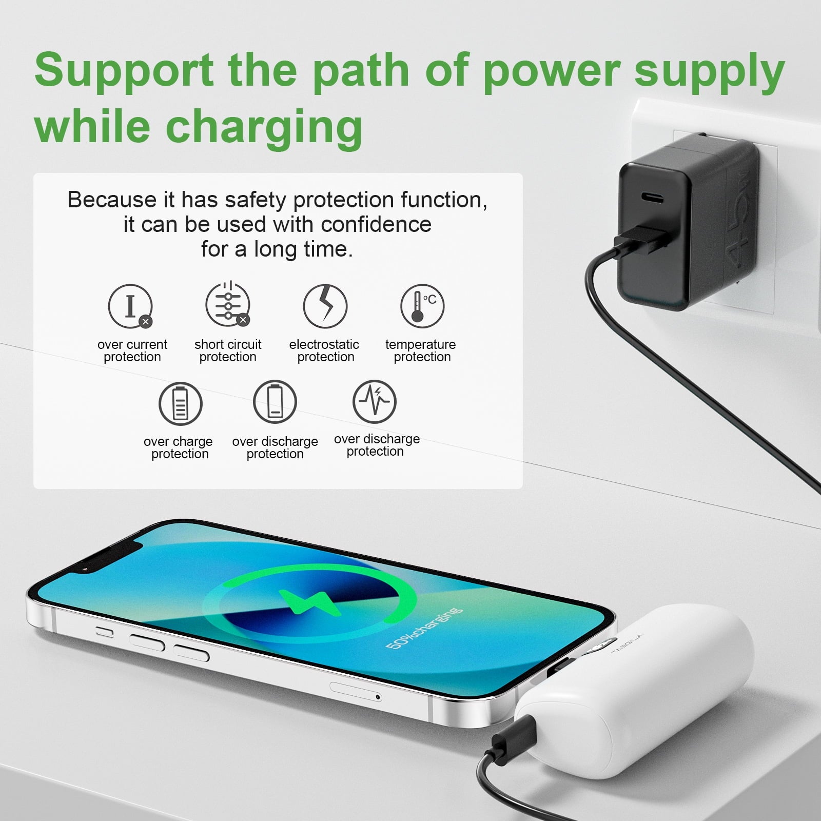 Budi Portable Power Bank With PD USB-C 5000mAh