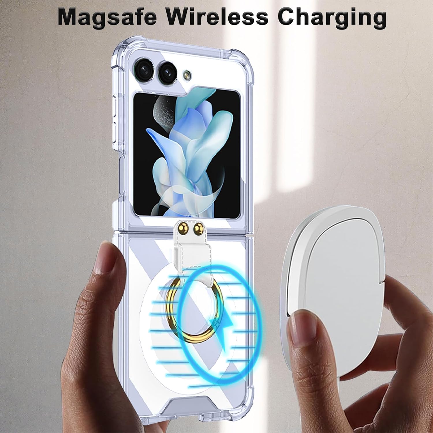 Magnetische ringstandaardhoes voor Samsung Galaxy Z-serie