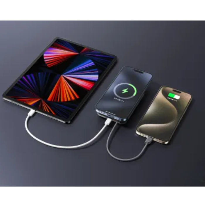 PhoneBits 10000mAh Magnetic Power Bank with Cable