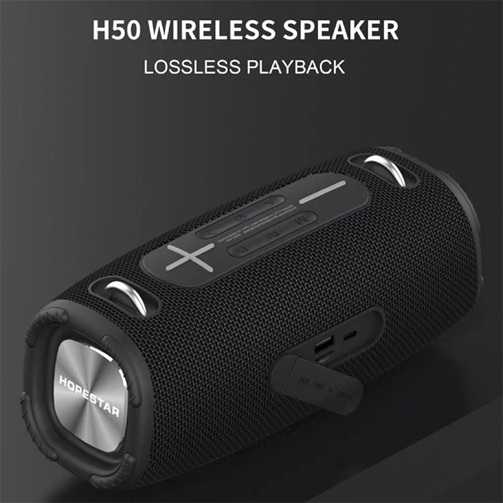 Wireless Portable Outdoor Heavy Bass Bluetooth Dual Speaker with FM Radio