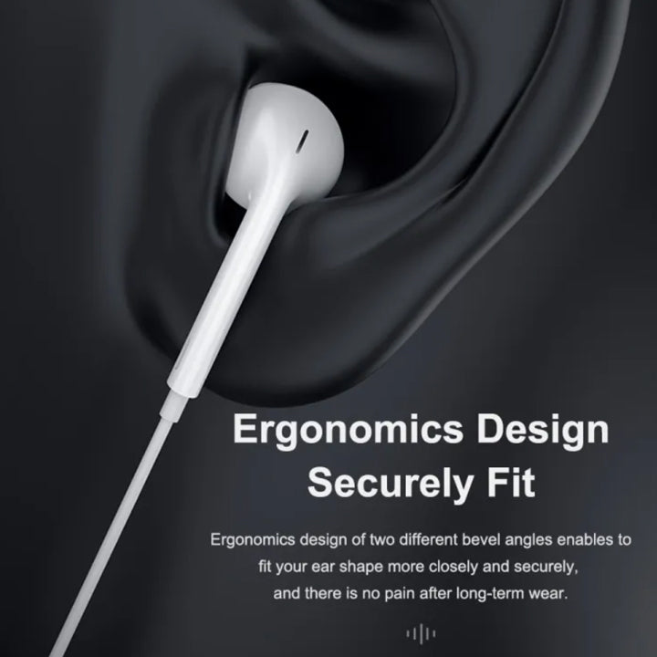 Budi Type C Earphones with Mic, Type C Headphones